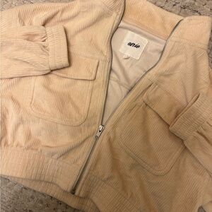 Aerie Off-White Corduroy Jacket